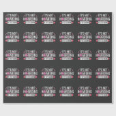 編み物おもしろい引用文クロシェ糸編み機 ラッピングペーパー (フラット)