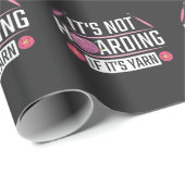 編み物おもしろい引用文クロシェ糸編み機 ラッピングペーパー (ロールコーナー)