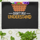 編み物おもしろい編み物引用文 キッチンタオル (折り畳み)