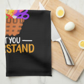 編み物おもしろい編み物引用文 キッチンタオル (四つ折り)