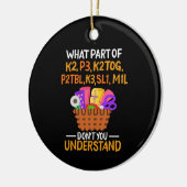 編み物おもしろい編み物引用文 セラミックオーナメント (左)