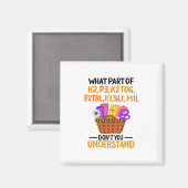 編み物おもしろい編み物引用文 マグネット (正面/裏面)