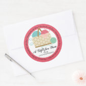 編み物かぎ糸かごの工芸品の趣味 ラウンドシール (封筒)