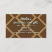 編み物かぎ糸かごの工芸品の趣味 名刺 (裏面)