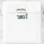 編み物かぎ編みクリスマスの羊の帽子の毛布スカーフ スクエアシール (バッグ)