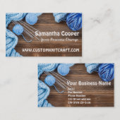 編み物か編機械ヤーンの写真撮影 名刺 (正面/裏面)