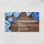 編み物か編機械ヤーンの写真撮影 名刺 (裏面)