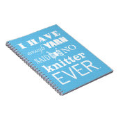 編み物が不十分なヤーン工芸品アイディア暗 ノートブック (右側)