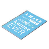 編み物が不十分なヤーン工芸品アイディア暗 ノートブック (左側)