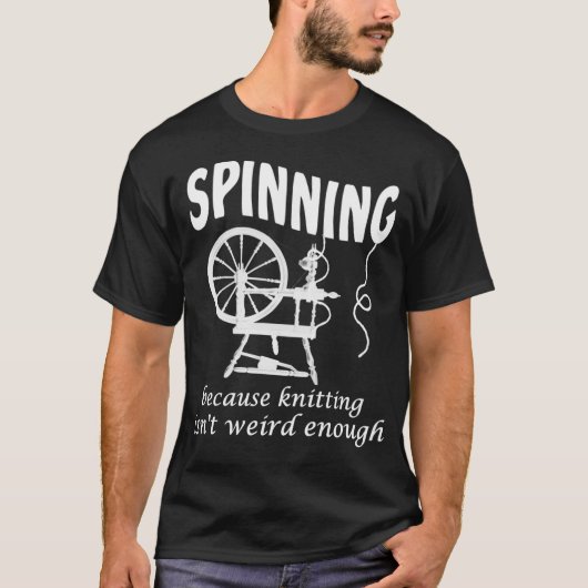 編み物が十分おかしくないので紡ぐ 2 Tシャツ (正面)