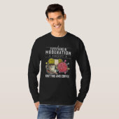 編み物とコーヒーを除く全て節度の Tシャツ (正面フル)