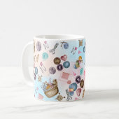 編み物とソーイングのマグカップ コーヒーマグカップ (正面左)