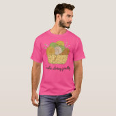 編み物とレース編みで糸を可愛く Tシャツ (正面フル)