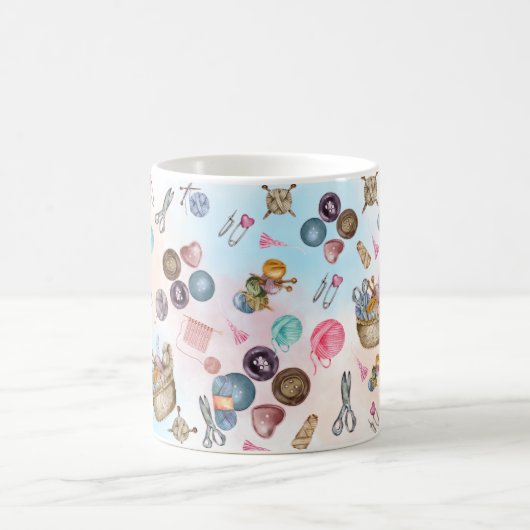 編み物と裁縫コーヒーマグ コーヒーマグカップ (中央)