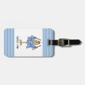 編み物のナットのTシャツおよびギフト ラゲッジタグ (正面横)