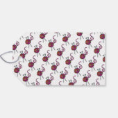 編み物のビジネスの水平的なラベル ギフトタグ (裏面横)