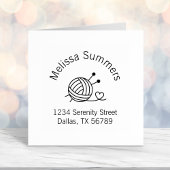 編み物のボール糸クラフトアーチアドレス セルフインキングスタンプ