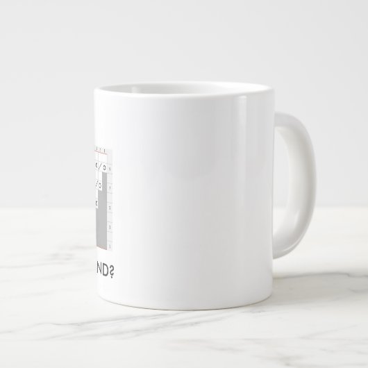 編み物のマグかのどんな部品 ジャンボコーヒーマグカップ (正面右)