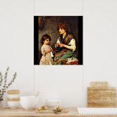 編み物のレッス素晴らしン絵画ズ ポスター (キッチン)