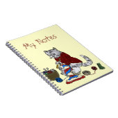 編み物の子猫 – メモ ノートブック (右側)