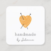 編み物の小さな名刺の挿入 スクエア名刺 (正面)