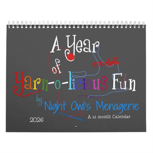 編み物の年のおもしろいカレンダー カレンダー (カバー)