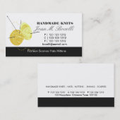 編み物の技術の芸術家 名刺 (正面/裏面)