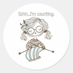 編み物の技術は、I's I' Counting ラウンドシール