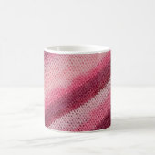 編み物の生地に抽象芸術 コーヒーマグカップ (中央)