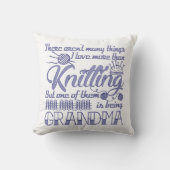 編み物の祖母 クッション (正面)