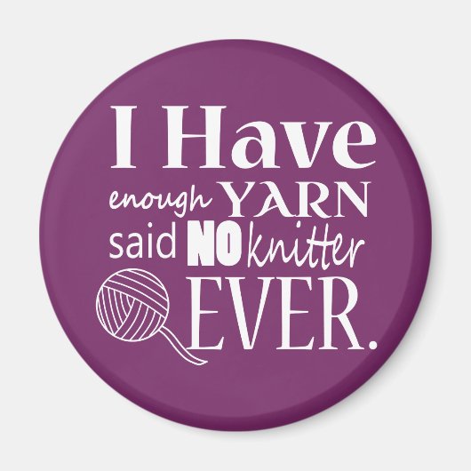 編み物の糸/工芸品が足りない{Dark} マグネット (正面)