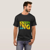 編み物の自然色 Tシャツ (正面フル)