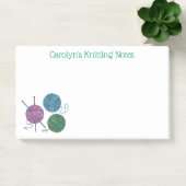 編み物の針と糸の玉パーソナライズされた、 ポストイット (オフィス)