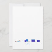 編み物のABC招待状 招待状 (裏面)