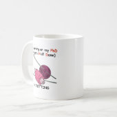 編み物のPhD コーヒーマグカップ (正面左)