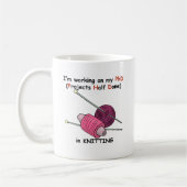 編み物のPhD コーヒーマグカップ (左)