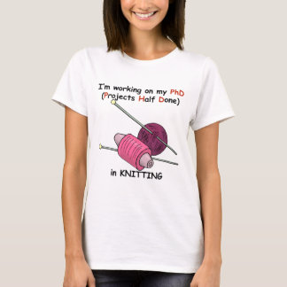 編み物のPhD Tシャツ