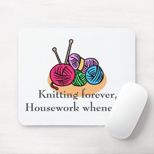 編み物のTシャツおよびギフト マウスパッド (マウス)