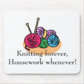 編み物のTシャツおよびギフト マウスパッド (正面)