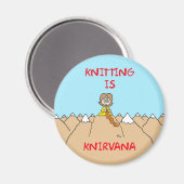 編み物はクニルヴァナグル マグネット (正面/裏面)