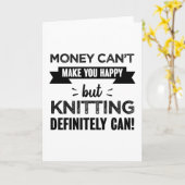 編み物は幸せなギフトをおもしろい作る カード (黄色い花)