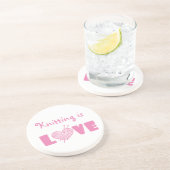 編み物は愛 コースター (側面)