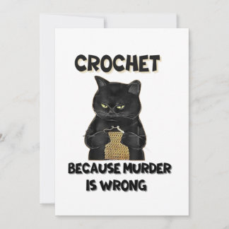 編み物は殺人が悪いからだ 招待状