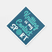 編み物は私のスポ連絡ート スタンダードランチョンナプキン (角)