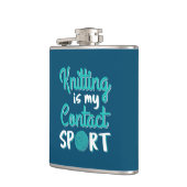 編み物は私のスポ連絡ート フラスク (左)