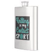 編み物は私のスポ連絡ート フラスク (左)