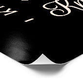 編み物は私のセラピーの糸でウィッキーブラック ポスター (コーナー)