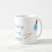 編み物は私の幸せなマグです コーヒーマグカップ (正面右)