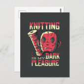 編み物は私の暗い喜び ポストカード (正面/裏面)