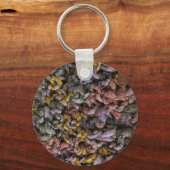 編み物は私を幸せにするクロシェカラフルト糸 キーホルダー (裏面)